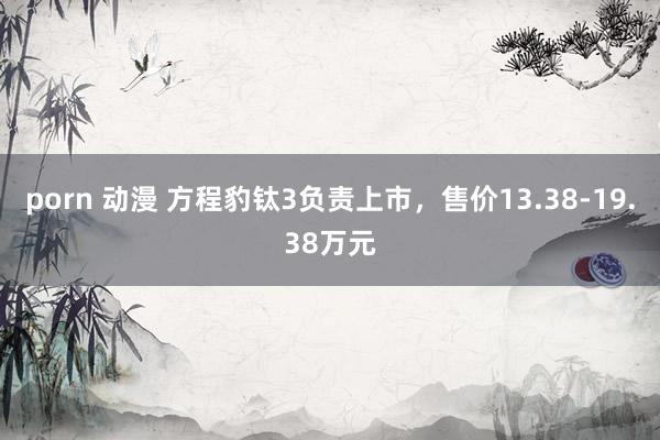 porn 动漫 方程豹钛3负责上市，售价13.38-19.38万元