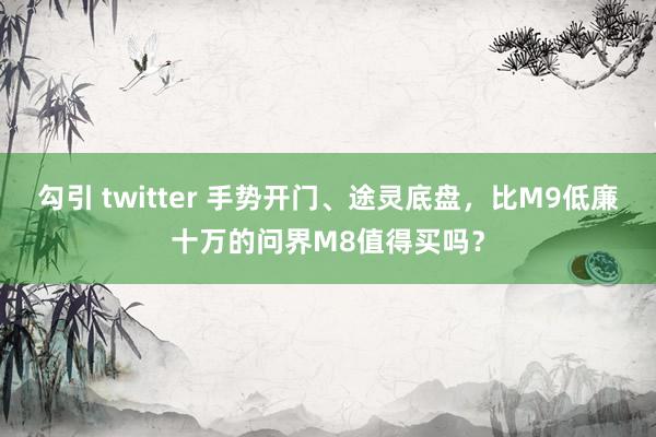 勾引 twitter 手势开门、途灵底盘，比M9低廉十万的问界M8值得买吗？
