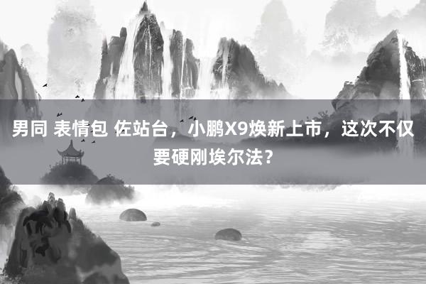 男同 表情包 佐站台，小鹏X9焕新上市，这次不仅要硬刚埃尔法？