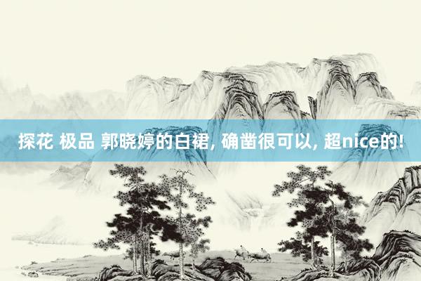 探花 极品 郭晓婷的白裙, 确凿很可以, 超nice的!